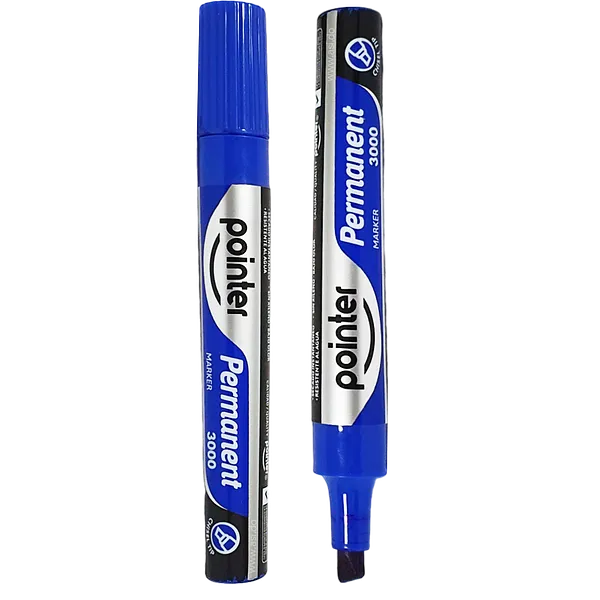 Marcador Permanente Grueso, Azul - Pointer MK-3000P