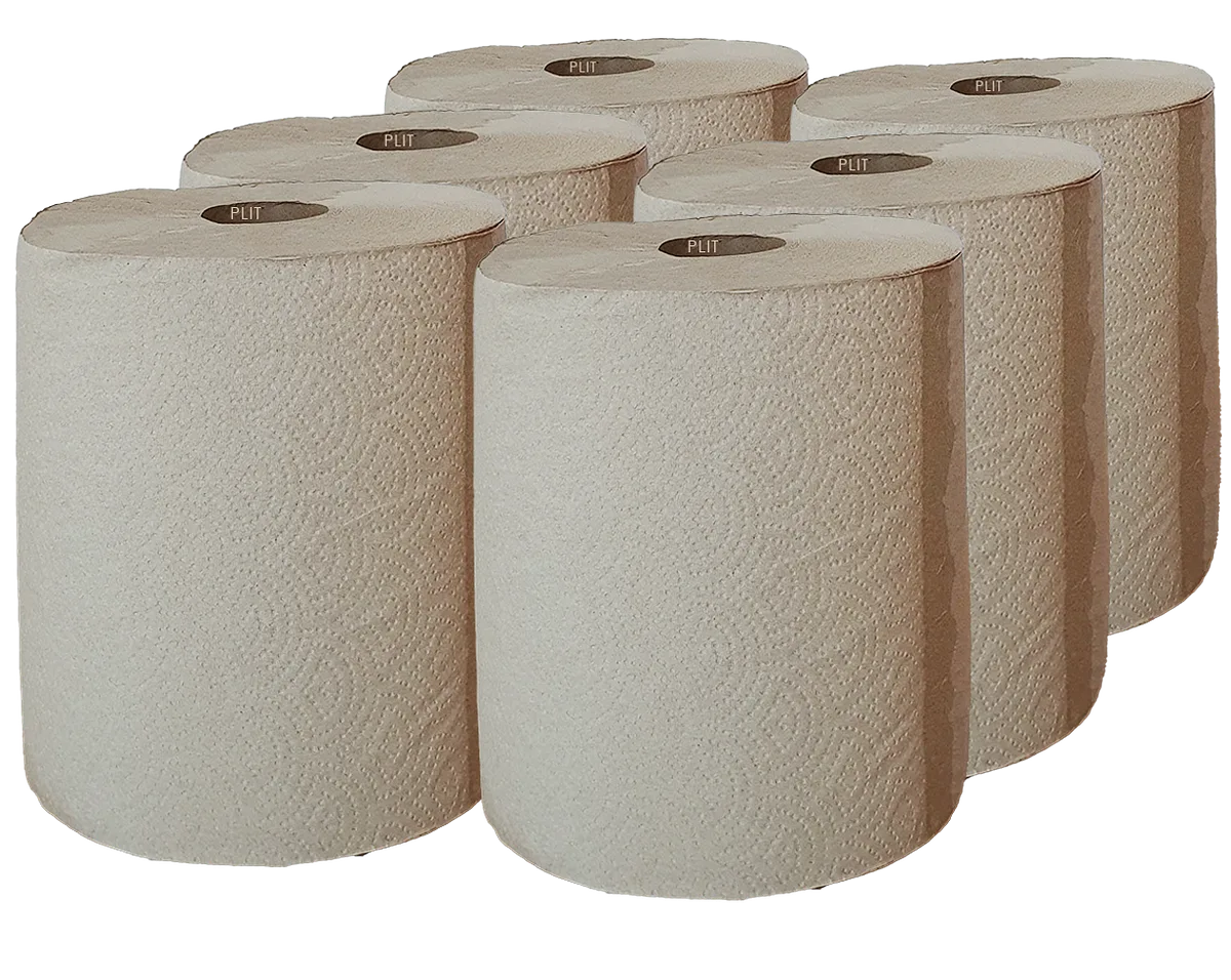 Rollo de Papel Toalla Institucional Kraft 550 Pies 12 pcs