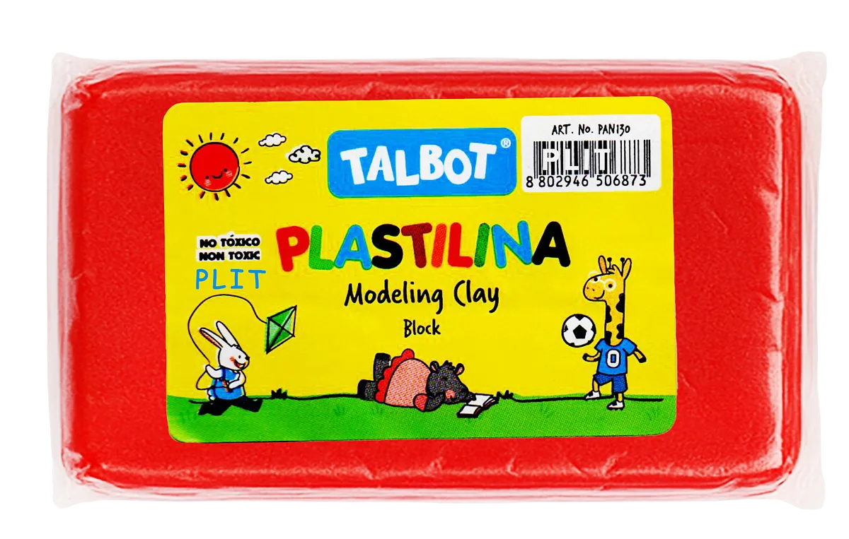 Masilla Plastilina Talbot Rojo 150 gr