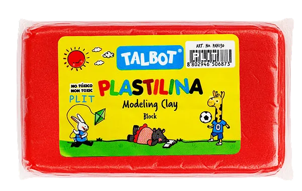 Masilla Plastilina Talbot Rojo 150 gr
