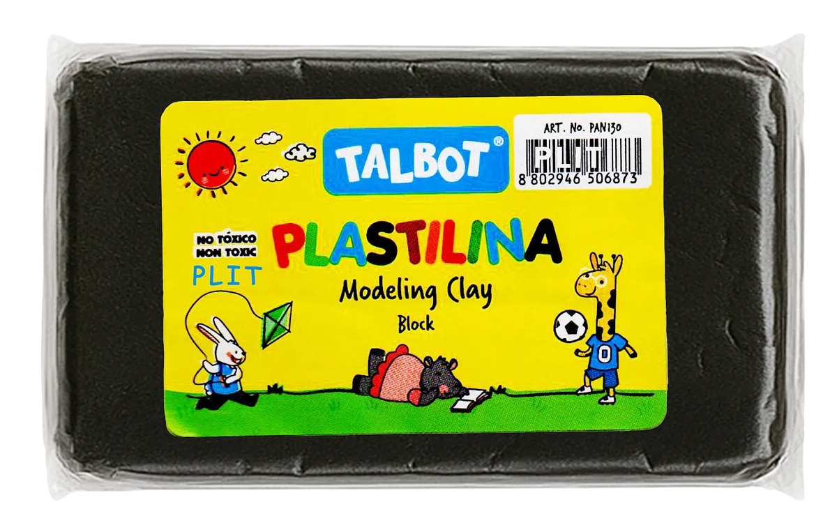 Masilla Plastilina Talbot Negro 150 gr