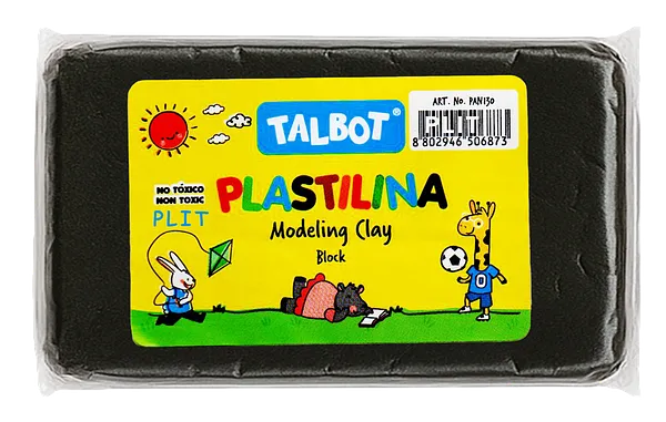 Masilla Plastilina Talbot Negro 150 gr