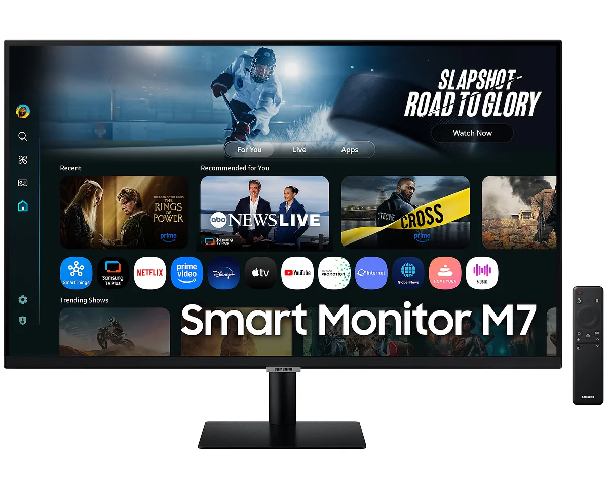 Monitor + TV 4K Samsung 32" Smart M7 Vision Ai Gaming Hub #LS32FM700UNXZA