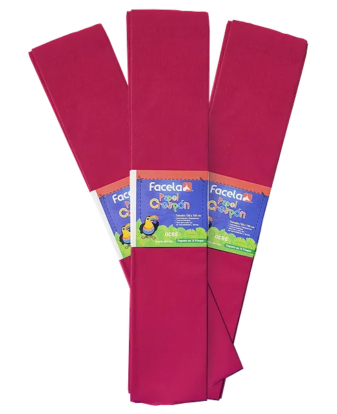 Papel Crepé Rojo Vino, 150 cm - 10 pcs