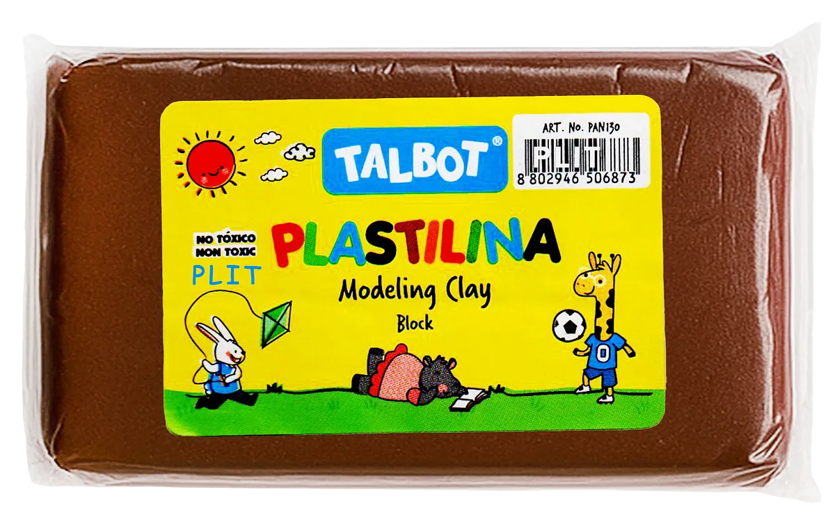 Masilla Plastilina Talbot Marrón 150 gr