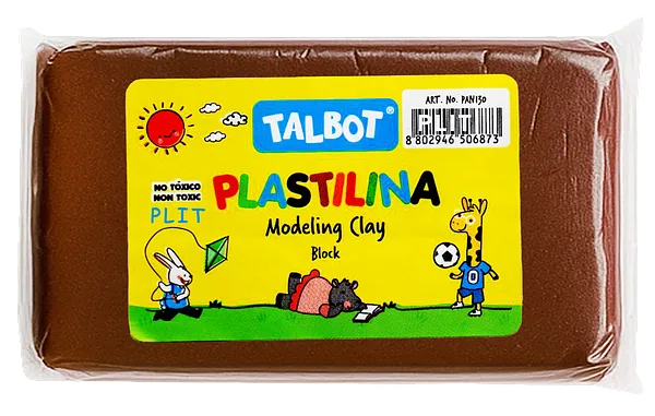 Masilla Plastilina Talbot Marrón 150 gr