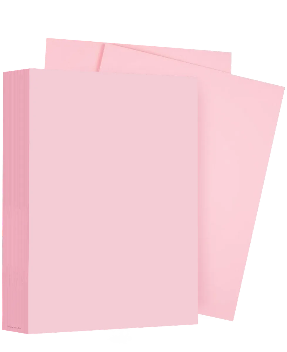 Resma de Papel Rosado Pastel 8.5" x 11", 500 Hojas