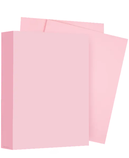 Resma de Papel Rosado Pastel 8.5" x 11", 500 Hojas