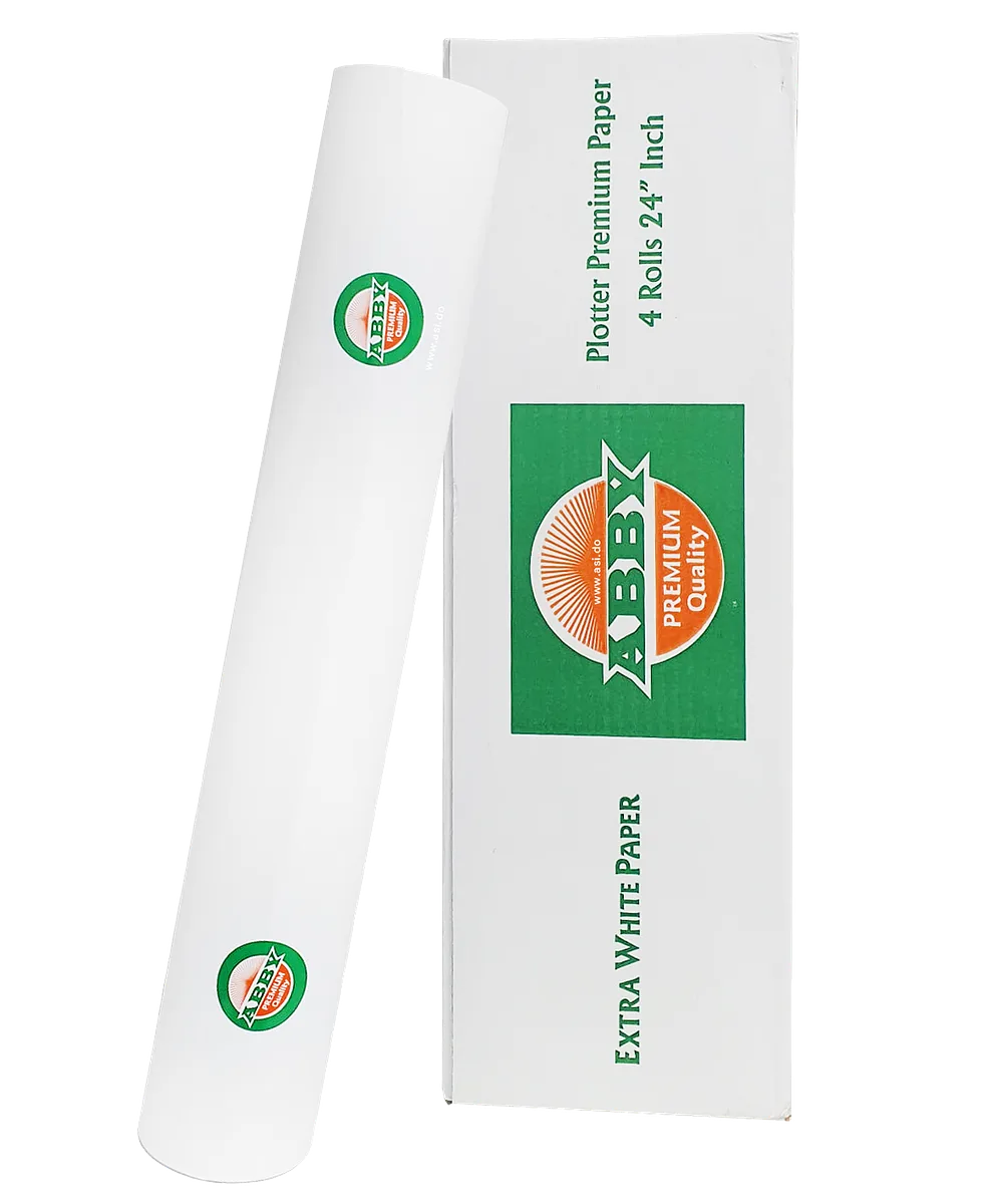 Rollo de Papel para Plotter 24" Pulgadas - 50 Metros
