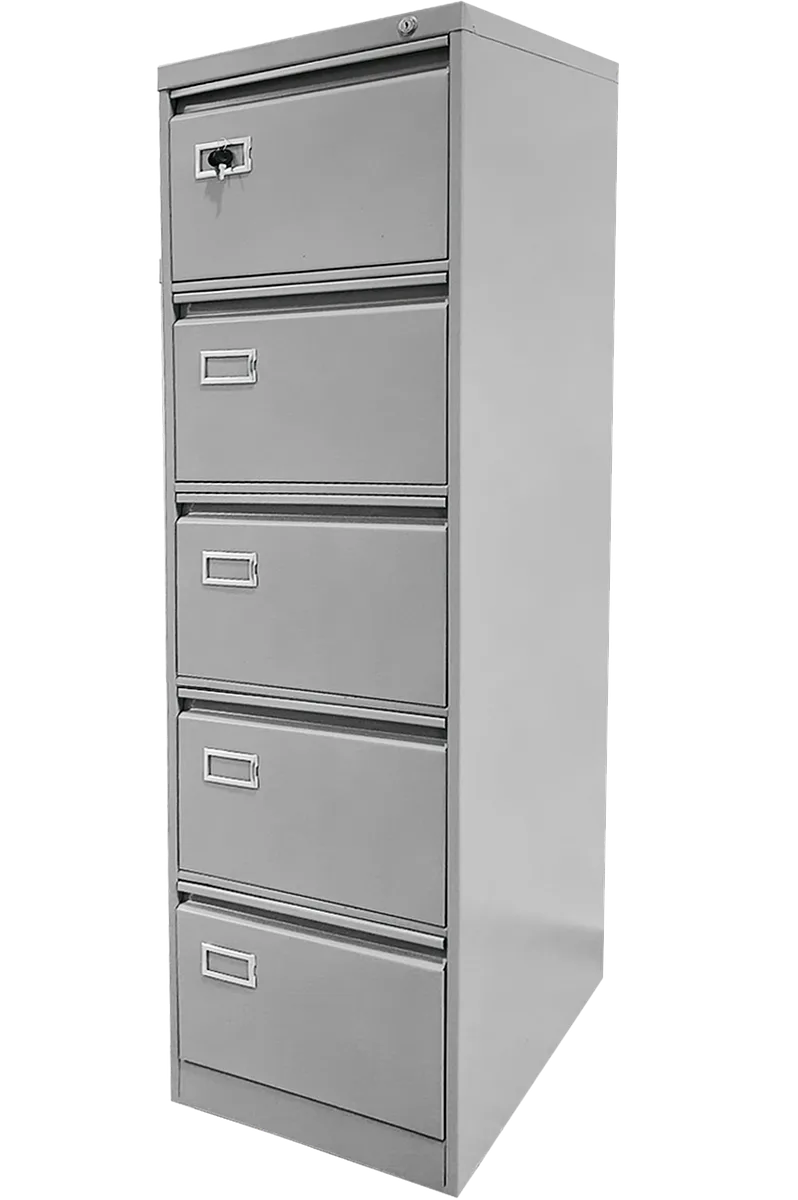 Archivo Metálico 8.5"x 13" de 5 Gavetas, Gris