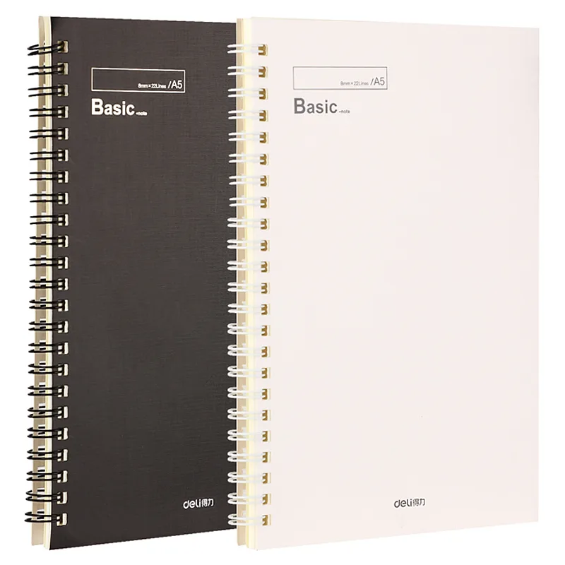 Libreta Rayada 6" x 9" en Espiral, 60 Hojas - Deli Basic LA560
