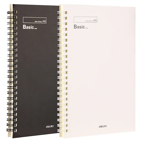 Libreta Rayada 6" x 9" en Espiral, 60 Hojas - Deli Basic LA560