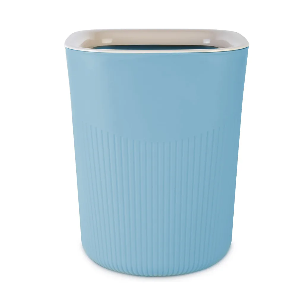 Cesto Minimalista Plástico, Azul