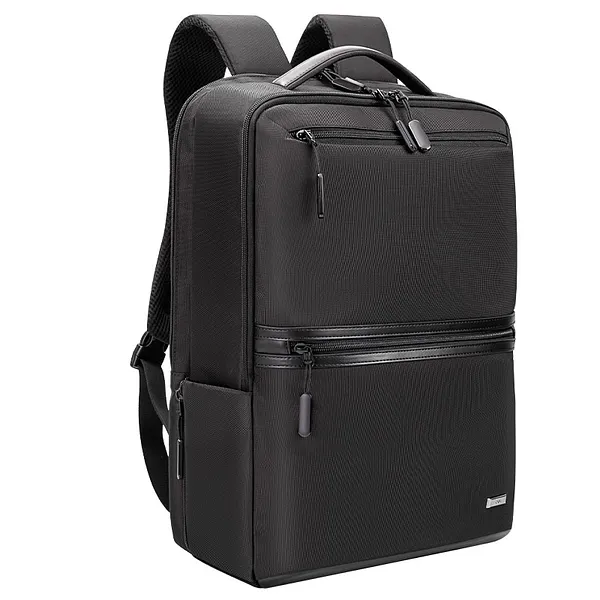 Mochila y Maletín Ejecutiva para Laptops 16" y Viajes de Negocios, Negro