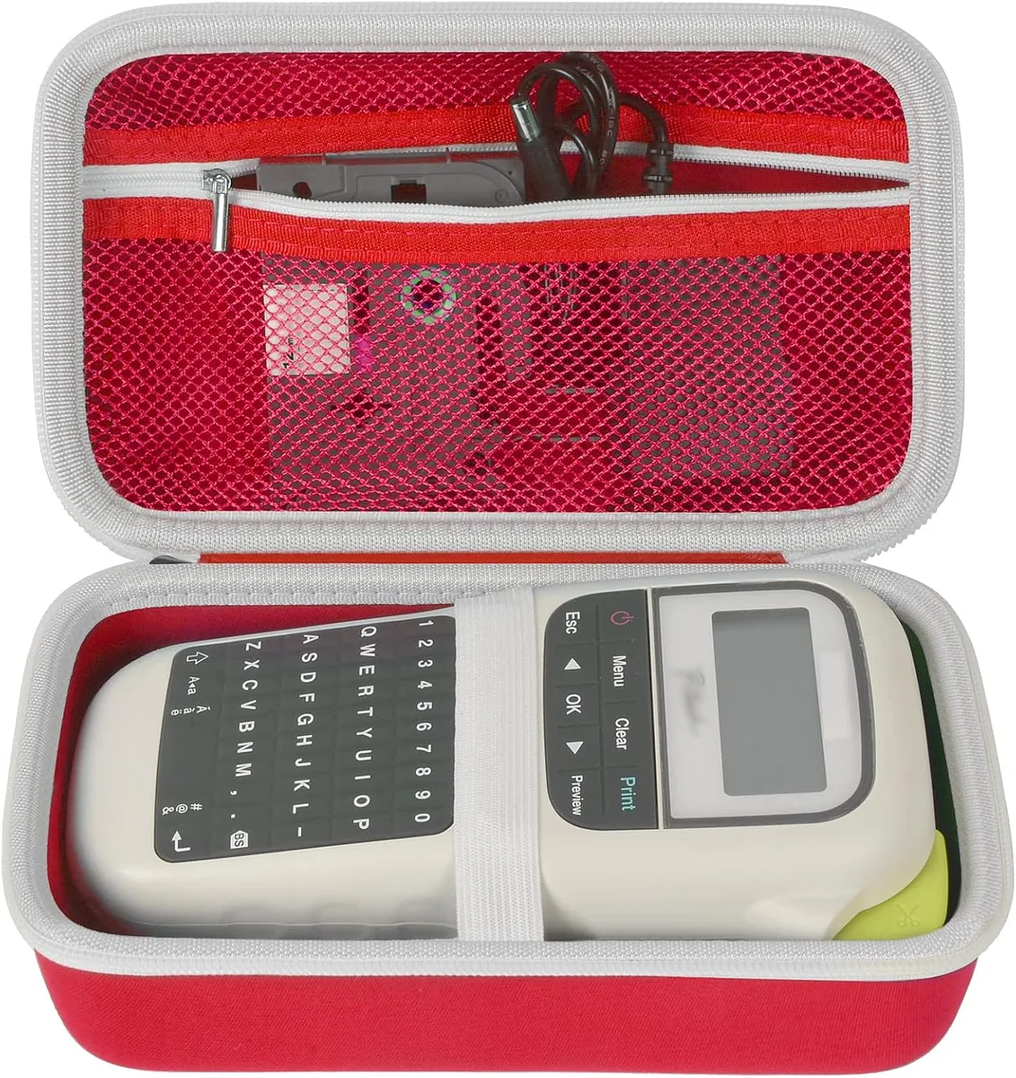 Estuche para Rotuladora / Etiquetadora Brother PT-H110, Rojo