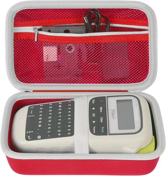 Estuche para Rotuladora / Etiquetadora Brother PT-H110, Rojo