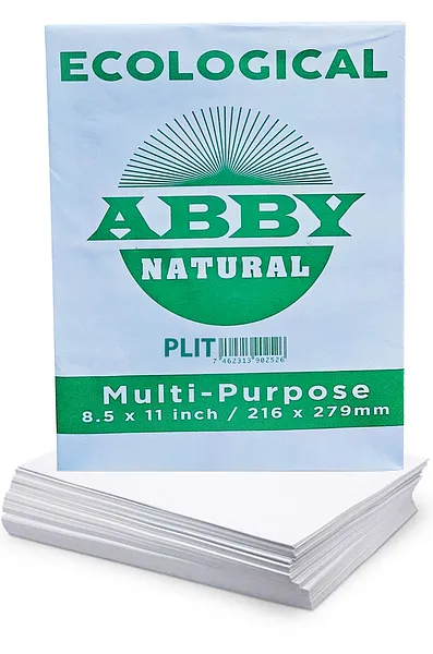 Resma de Papel Ecológico 8.5” × 11” ABBY Natural (Multi-Purpose), 500 hojas
