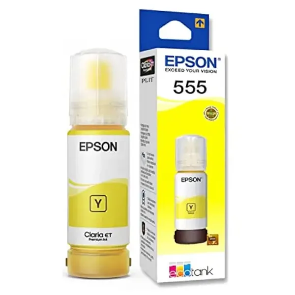  Botella de Tinta Amarilla Fotográfica Epson T555 para Impresora L8180