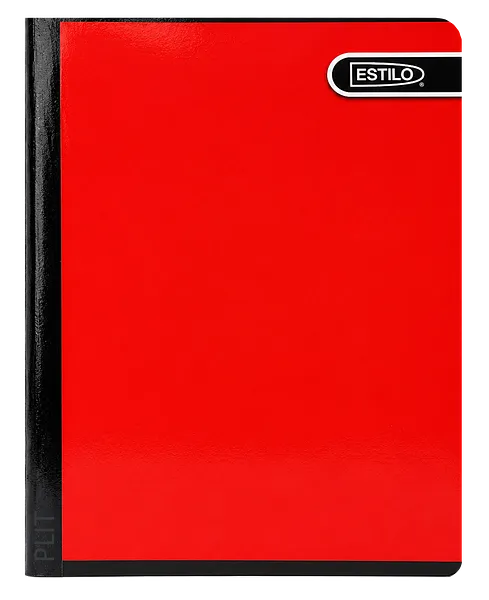 Cuaderno Cosido Estilo Rojo, 200 páginas