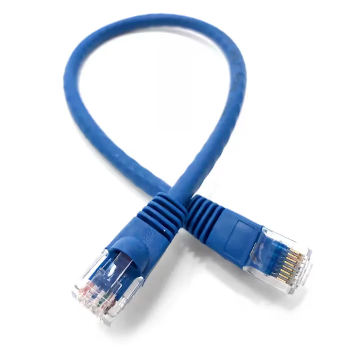 Mini Cable UTP (RJ45 M/M) Categoría 6 de 1 Pie, Azul