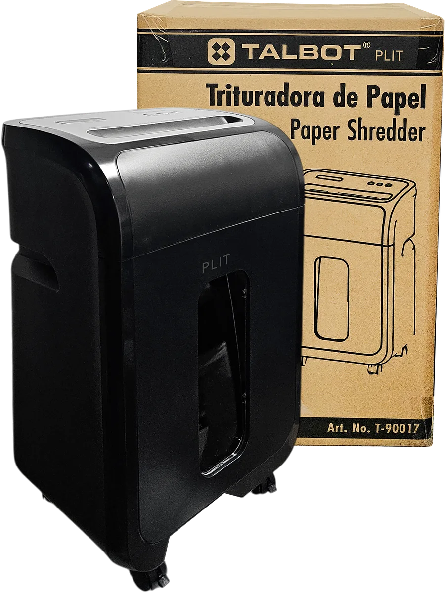 Trituradora de Papel Talbot 14 Hojas, 20 Litros