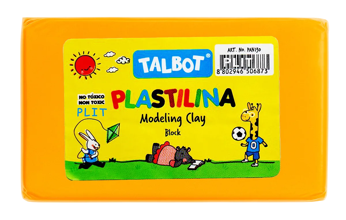 Masilla Plastilina Talbot Naranja Neón 150 gr