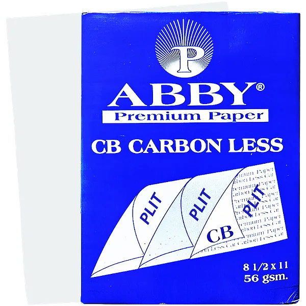 Papel de Carbón NCR CB-16 Orignal Autocopiativo 8.5" x 11" Blanco