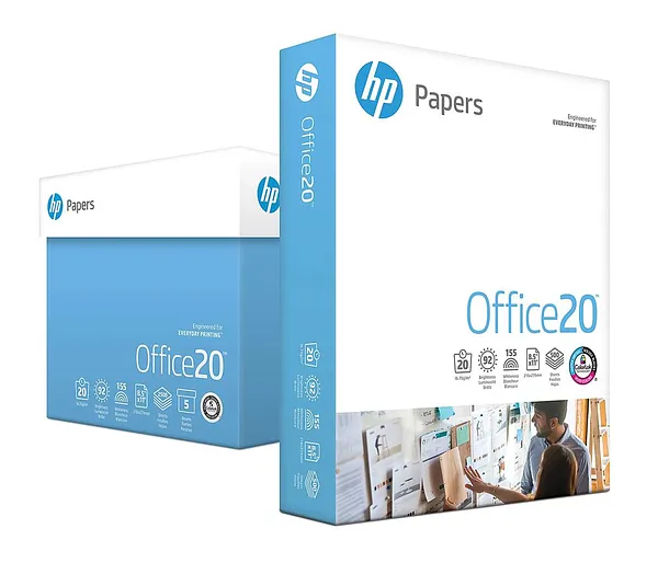 Resma de Papel HP Office20 Carta 8.5" x 11" 75 gr, 500 Hojas