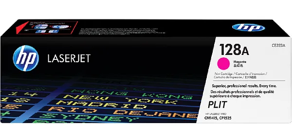 Original: Toner HP 128A (CE323A) Magenta para Impresoras LaserJet Pro CP1525, CM1415