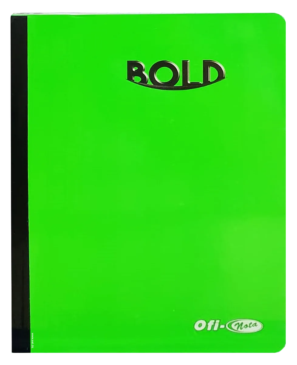 Cuaderno Cosido Ofi-Nota Bold Verde, 200 Paginas