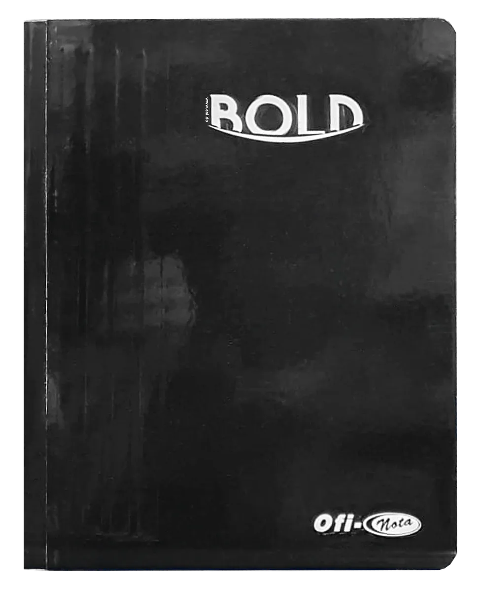 Cuaderno Cosido Ofi-Nota Bold Negro, 200 Paginas