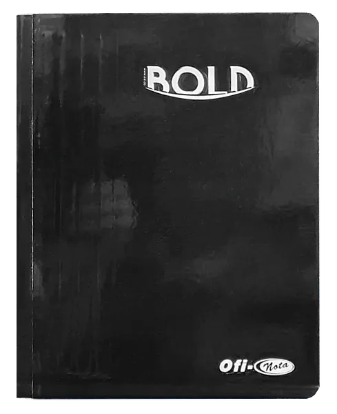 Cuaderno Cosido Ofi-Nota Bold Negro, 200 Paginas