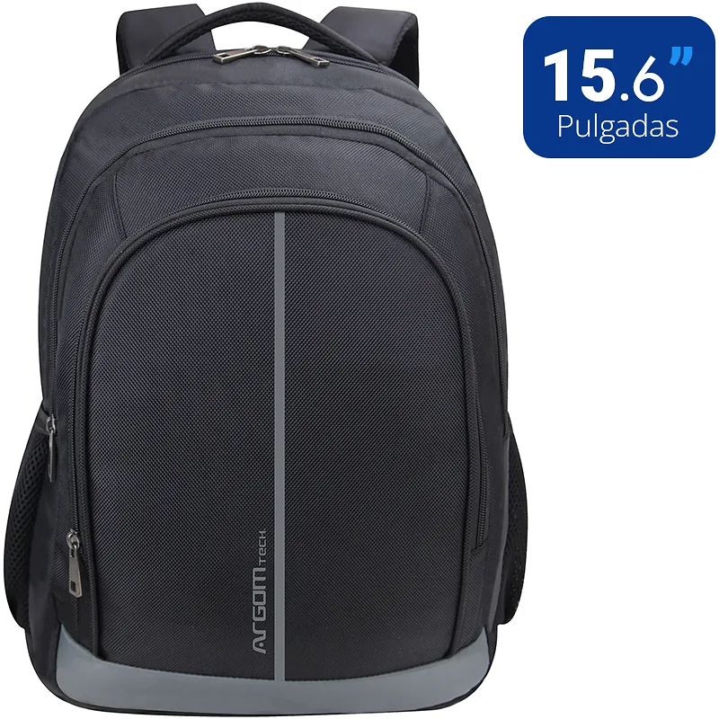 Mochila para Laptop 15.6" ArgomTech Visionaire ARG-BP-0728BK Múltiples Compartimientos, Negra