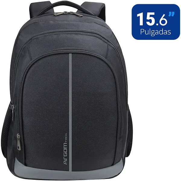 Mochila para Laptop 15.6" ArgomTech Visionaire ARG-BP-0728BK Múltiples Compartimientos, Negra