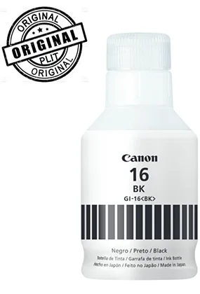 Original: Botella de Tinta Canon GI-16 Negro para Impresoras Canon Maxify: Gx 3010, Gx4010, Gx6010, Gx7010.
