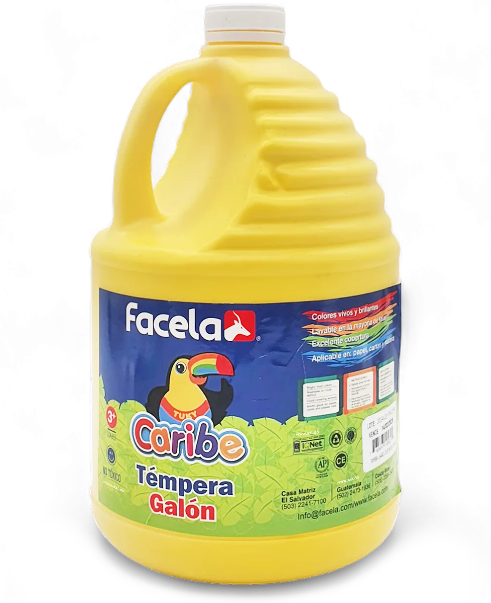 Galón de Pintura Témpera Lavable, Amarillo