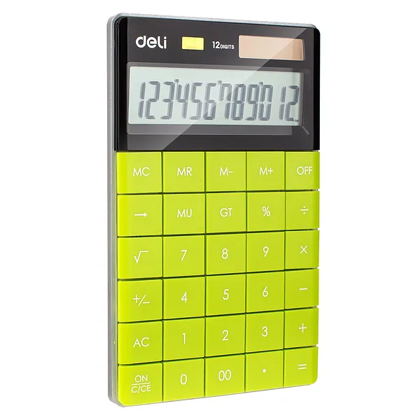 Calculadora 12 Dígitos de Estilo Moderno, Verde