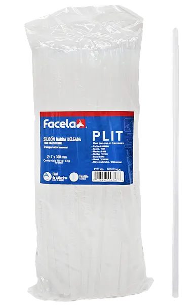 Barra de Silicón Fina 7 mm Facela PT01566, 83 pcs
