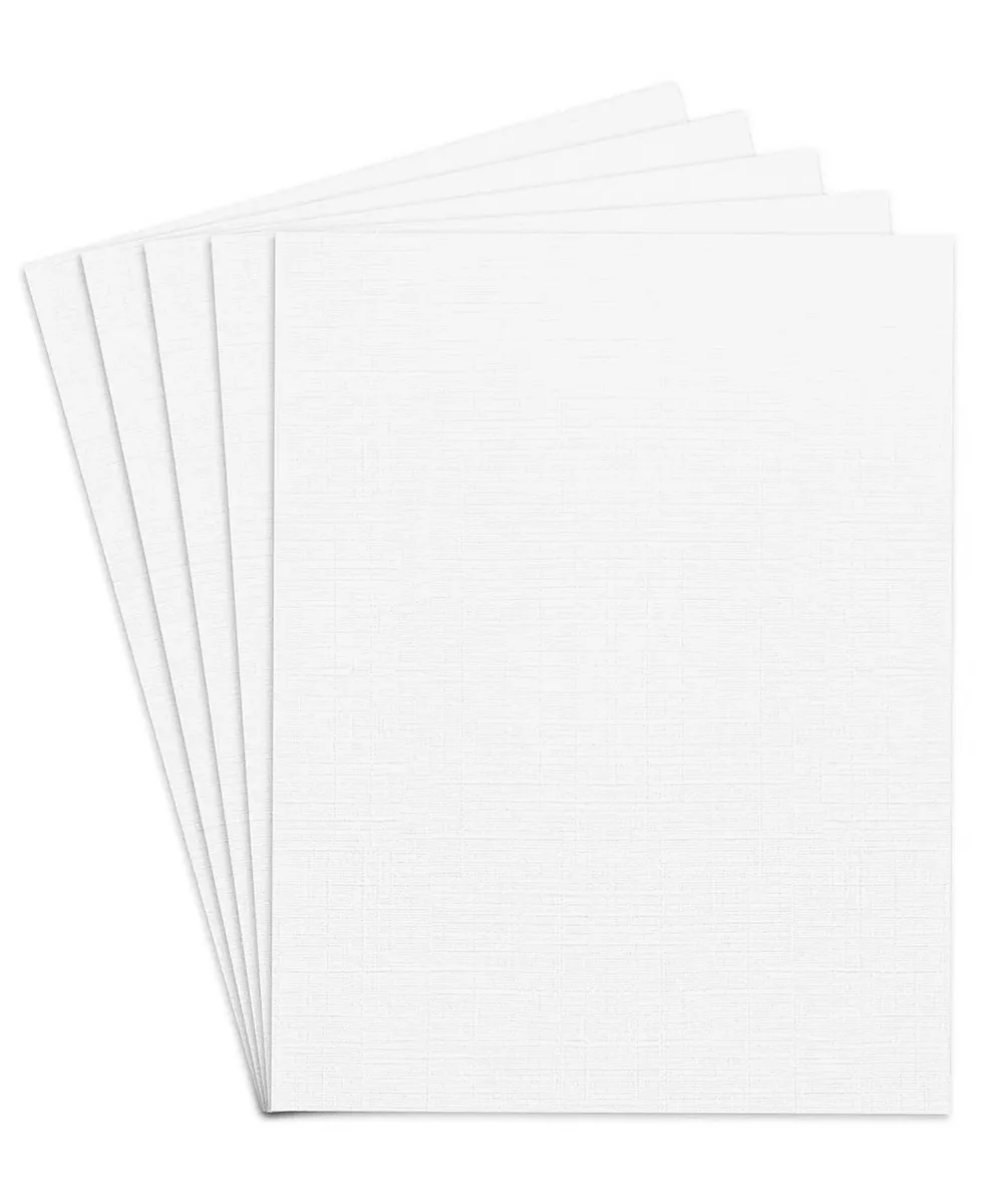 Resma de Papel de Hilo 90 gr, 8.5" x 11"  Blanco, 500 hojas