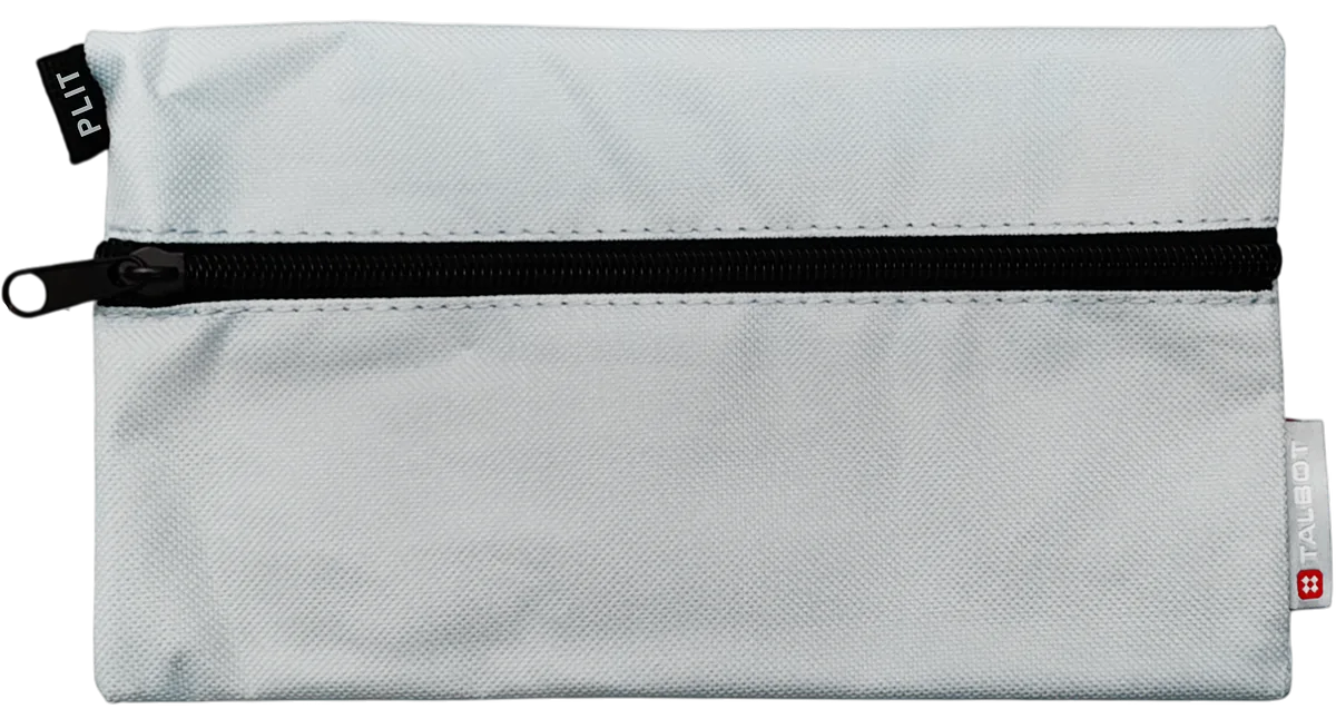 Estuche Cartuchera Portalápices Escolar Talbot, Gris