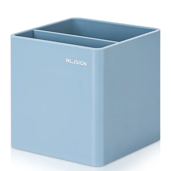 Porta Lápiz Cuadrado de Estilo Minimalista, Azul Pastel - Deli Nusign ENS011
