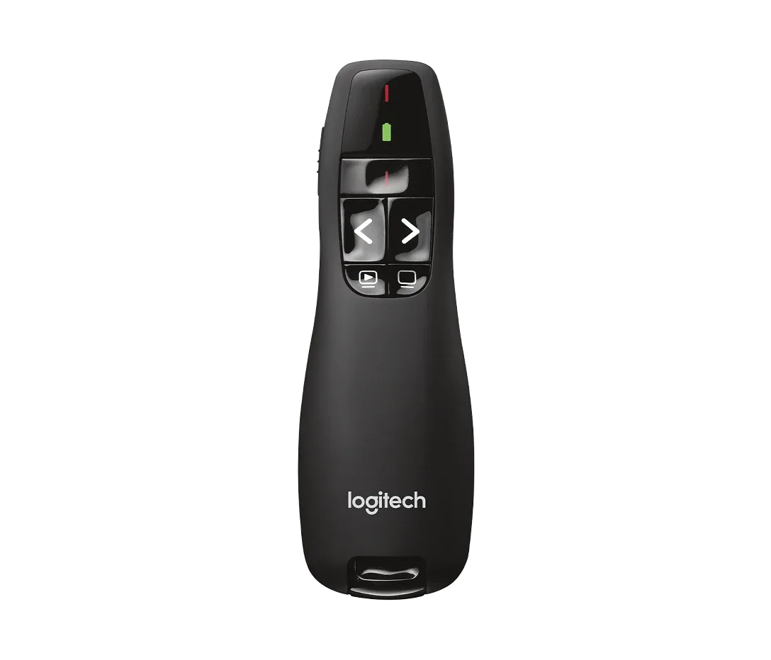 Presentador Logitech R400 con Puntero Láser Inalámbrico USB 2.4 Ghz