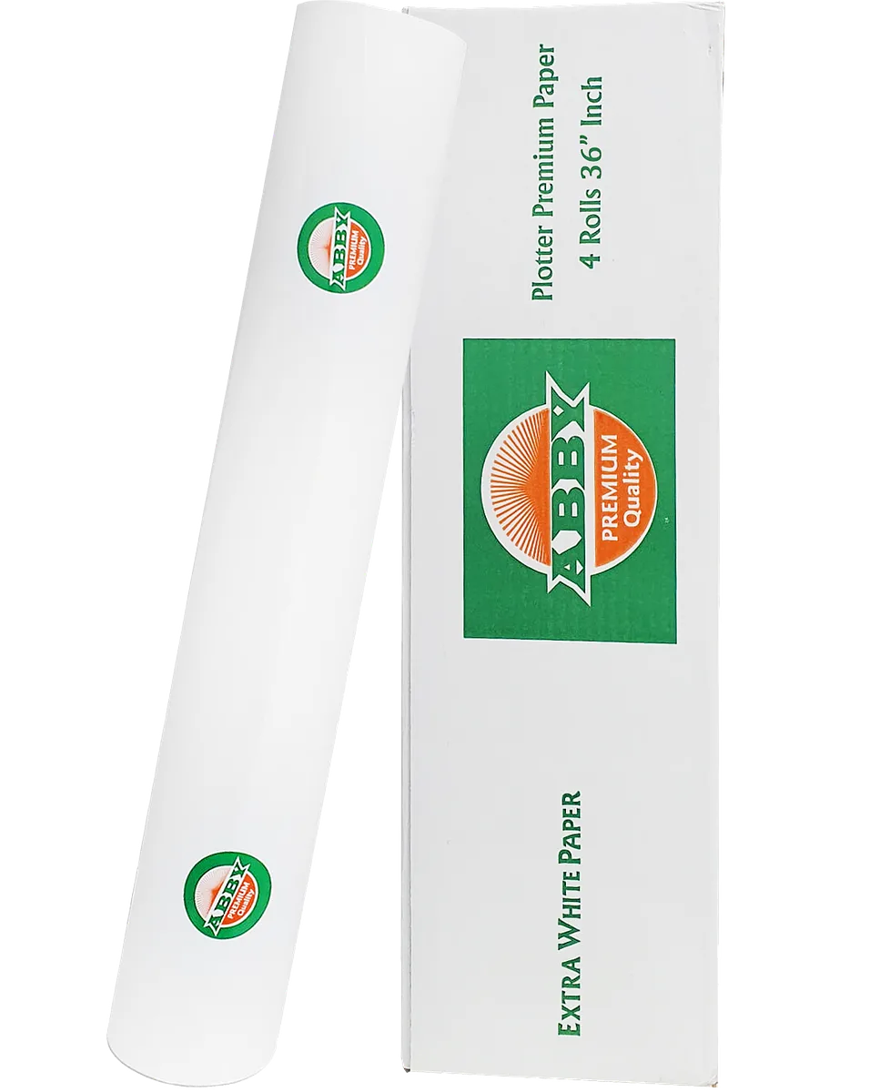 Rollo de Papel para Plotter 36" Pulgadas - 50 Metros