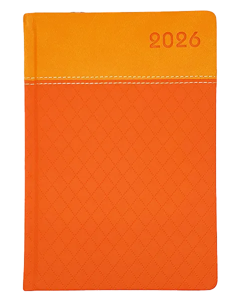 Agenda Ejecutiva 2026 para Planificación Anual,  Tapizado Naranja - Pointer AG-2026-49