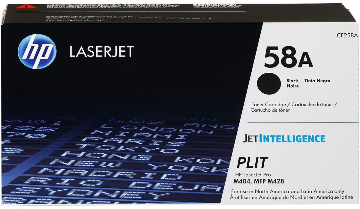 Original: Toner HP CF258A, Negro para Impresoras LaserJet Pro M428, M404