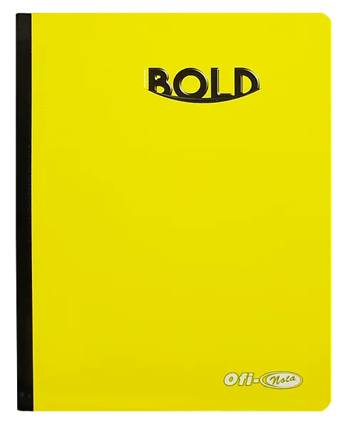 Cuaderno Cosido Ofi-Nota Bold Amarillo, 200 Paginas