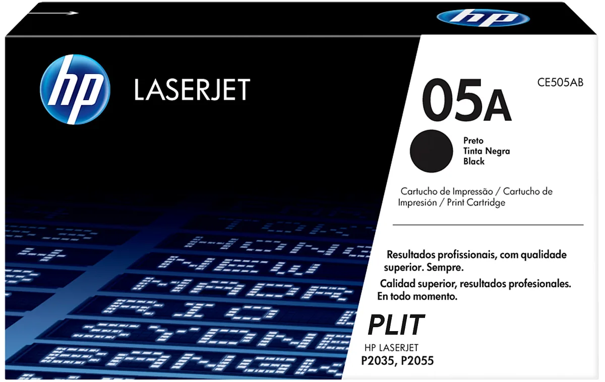 Original: Toner HP 05A (CE505A) Negro para Impresoras HP LaserJet P2030, P2050