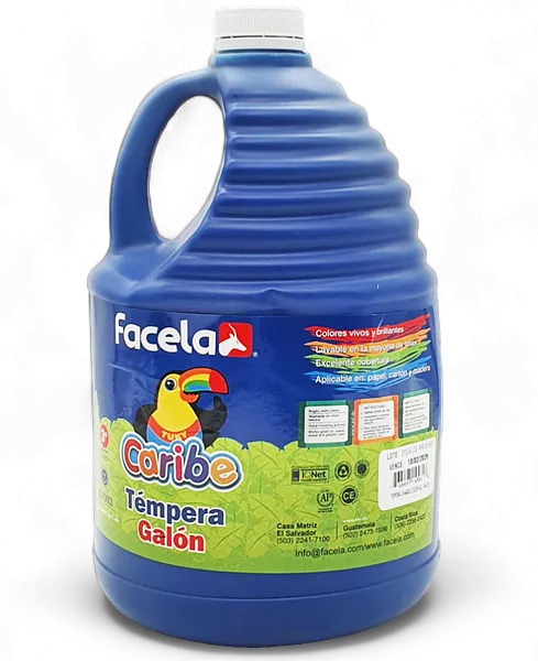Galón de Pintura Témpera Lavable, Azul