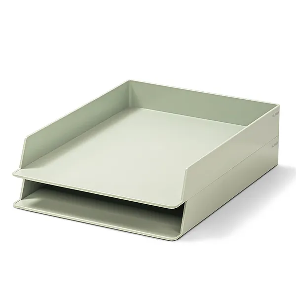 Bandeja Minimalista 2/1, Verde Pastel Mate - Deli Nusign NS021S
