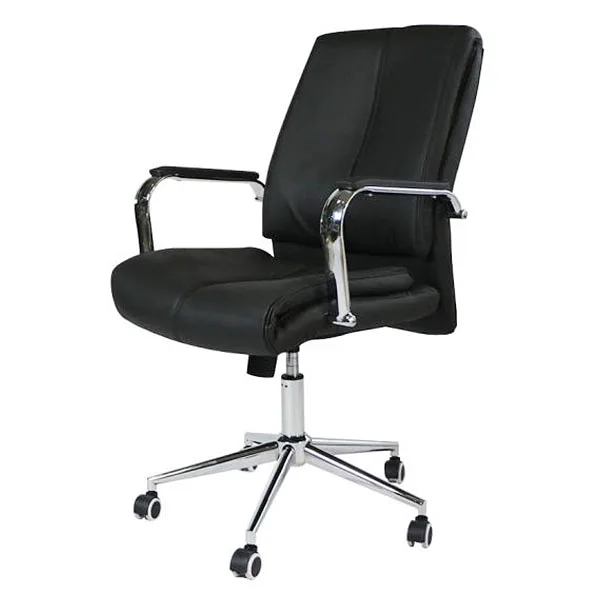Silla Ejecutiva en PU leather,  Negra